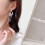 S925 Silver Star Moon Castle Earrings 1 Pair 4