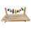 Wooden standing pole toy for small pets chew jump explore 2