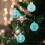 Christmas Tree Ornament Black Irregular Ball Pendant Set 5