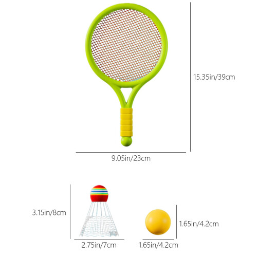 Badminton Racket Set Parent-Child Dual Use 2 Rackets 2 Balls 2