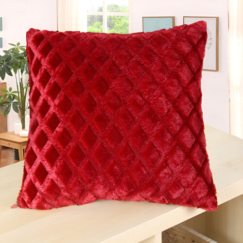 Sammetskudde 45x45 cm röd 1-pack 2