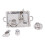Mini tea set metal1/12scale8-piece dollhouse 2