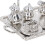 Mini tea set metal1/12scale8-piece dollhouse 5