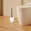 Toiletborstelhouder, wit, plastic, ruimtebesparend, 4 stuks 4