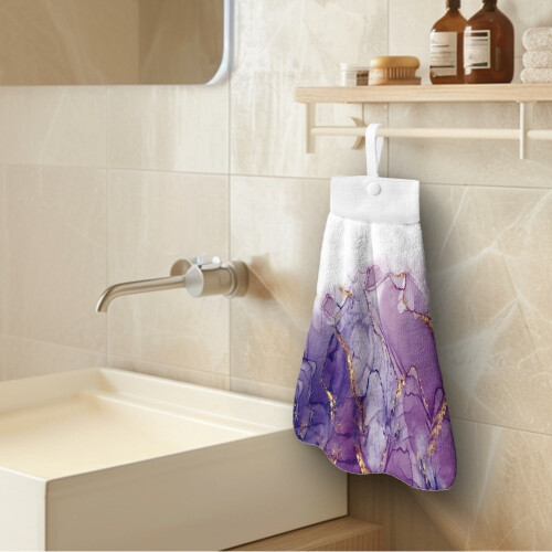 Marble Stripes Hand Towels 2-Pack Breathable Quick-Dry 2