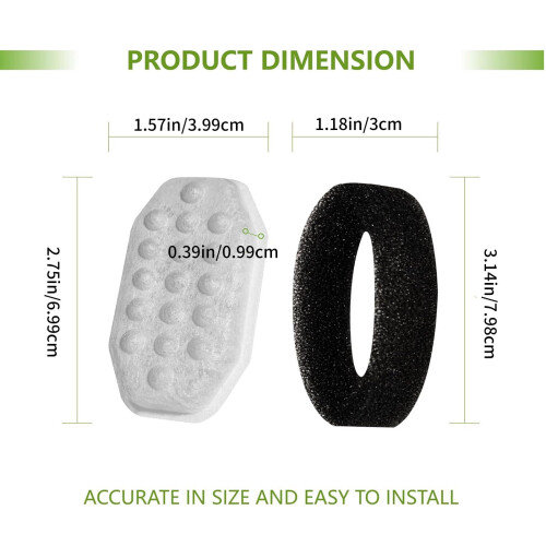 Erstatningsfilter for automatisk kjæledyrfontene, 10-pakning 2