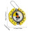 Puzzeldecoder sleutelhanger draagbaar hersenkraker speelgoed (1 stuk) 2