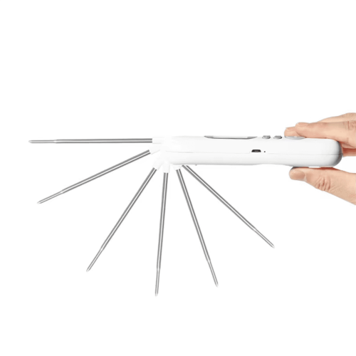 Digitales Thermometer mit Edelstahlsonde, LCD-Display und USB-Ladefunktion 1