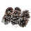 Pinecone Christmas Decoration Silver 9-Piece Set 1.6 Inch 2