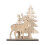 Centre de table rustique en bois pour sapin de Noël (1 pièce) 4