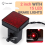 Capa de engate de reboque com LED vermelho, luz de freio de 2 polegadas e 15 luzes. 8