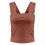 Women's Summer Ruched Crop Tank Top Double Lined 5