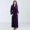 Women's Terry Cloth Robe Soft Plush Fluffy Long Purple 2