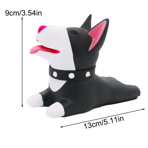 Hundeformet dørstopper gul 13,5x9,6 cm 2