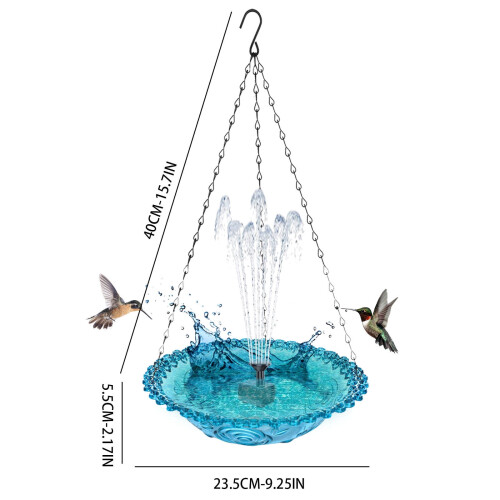 Outdoor Floating Hanging Bird Feeder Birdbath 1 pc 2