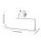 White Suction Cup Tissue Holder Waterproof Rustproof 1pc 3