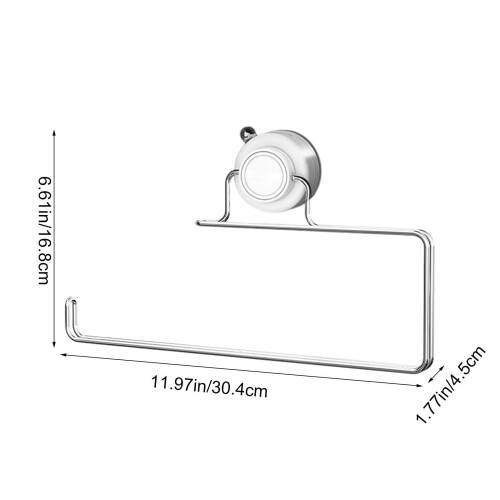 White Suction Cup Tissue Holder Waterproof Rustproof 1pc 2