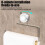 White Suction Cup Tissue Holder Waterproof Rustproof 1pc 4