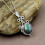 Labradorite pendant necklace in sterling silver 5.45 ct 5