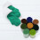 Crochet cotton embroidery thread blue 18 pcs 8