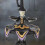 Halloween witch tabletop display stand with hat and candy 7