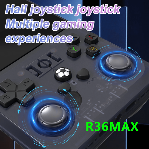 R36SMax handheld game console 4.0-inch 3D screen 128GB black 1