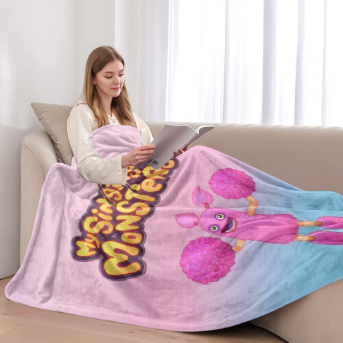 Couverture en flanelle My Singing Monsters 80 x 60 pouces 2