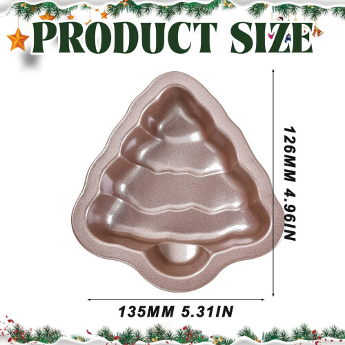 Christmas tree cake pan non-stick 9-inch 2