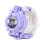 Purple electronic deformation watch with digital display 2