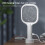 Electric Fly Swatter 3000V Rechargeable 2-in-1 7