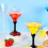 Christmas martini glasses plastic 6 pcs 4