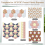 Quilting Template Acrylic Half Hexagon 3 pcs 8 9 10 inch 2