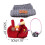 Red Doll Clothes Set for 15-17 cm Dolls with Camera Hat 3