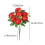Buchet de trandafiri artificiali roșii, pânză de 37 cm 3