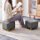 Petit tabouret ottoman confortable, assise basse, 1 pièce 2