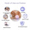 LED Cat Toy Ball Automatic USB Charging White 2