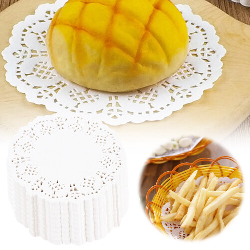 White Paper Lace Doilies 7.5 Inch Round 150-Pack 1