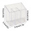 Plastic Cutlery Organizer Bucket with Drainage Holes White 3