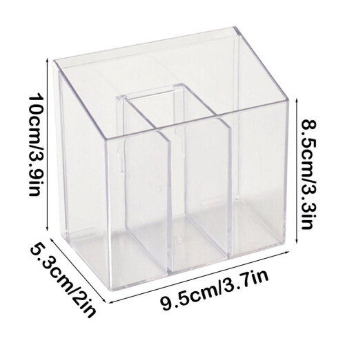 Plastic Cutlery Organizer Bucket with Drainage Holes White 2
