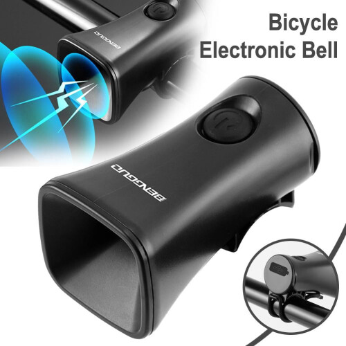 Electronic Bicycle Bell with 5 Tones, 120 dB, USB-C 1