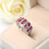 Diamond Ring Geometric Double Row Full Zircon Size 6-10 4