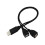 Καλώδιο δεδομένων USB One Minute2in1Male Δύο θηλυκά, δύο σε ένα, διπλής κεφαλής, θηλυκό, με 3