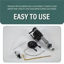 Universal Toilet Flusher Replacement Kit Toilet Flush Flapper Repair Kit Include Toilet Fill Valve Flapper Handle