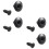 20 Pcs 8mm Hole Push in Expanding Screw Panel Clips Plastic Rivet Black 4