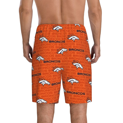 Korte pyjamabroek voor heren met Broncos-logo 2