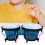 STARTIST Bongo Drum Set Blue 6 inch and 7 inch 6