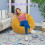 Pouf gonflable portable d'extérieur 5