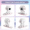 AI Robot Desktop Companion Interactive Chatbot Voice Assistant Dancing Robot with Magnetic Charging Snowboard Base 7