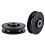 Puleggia con cuscinetto in nylon, nera, rotonda, 1 pezzo 5