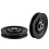 Puleggia con cuscinetto in nylon, nera, rotonda, 1 pezzo 7